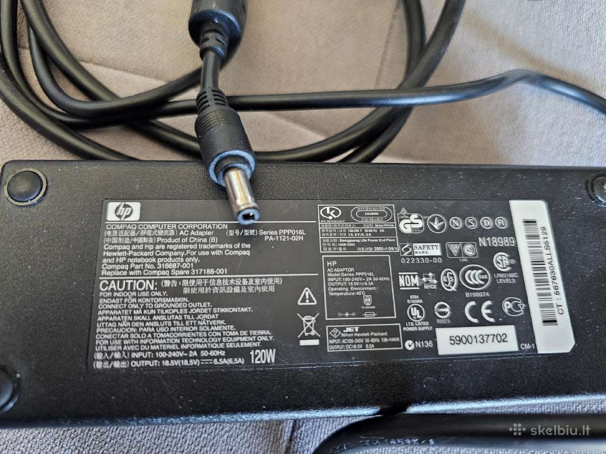 Hp originalūs įkrovikliaii, kompiuterio įkroviklis