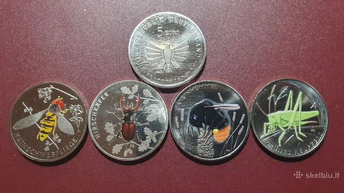 Vokietija 5 eurai, 2024 vabzdžiai