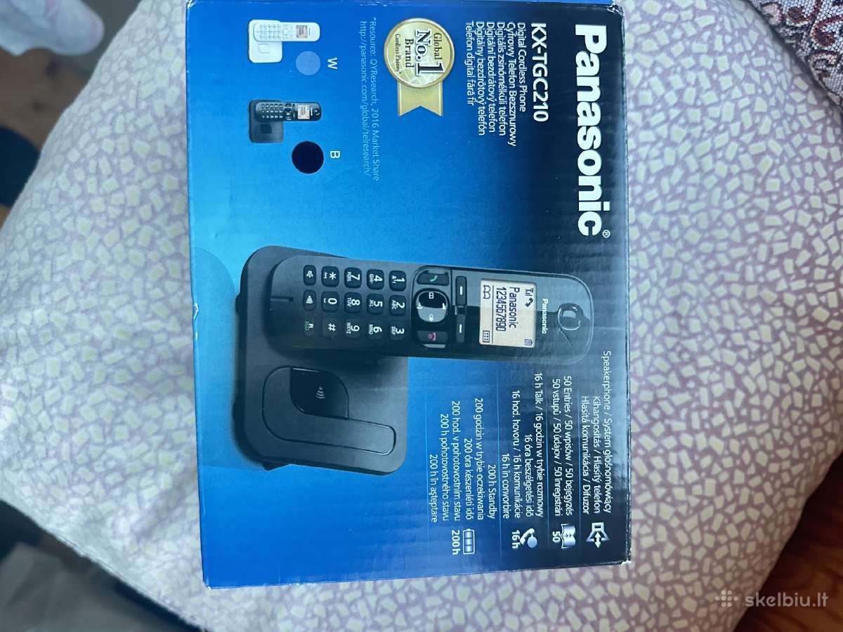 Stacionarus telefonas Panasonic Kx-tgc210 - nuotraukos Nr. 2