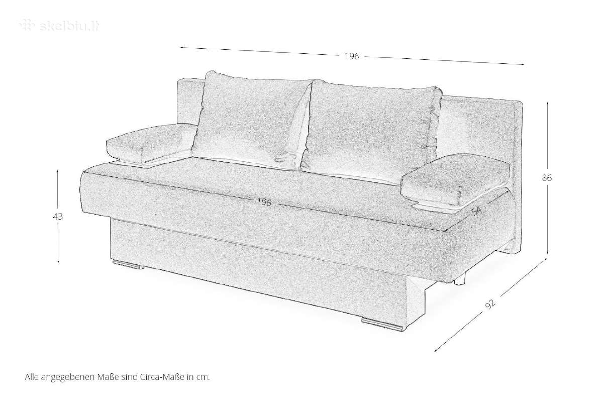 Sofa lova Melanie - gera kaina, gera kokybė - nuotraukos Nr. 6