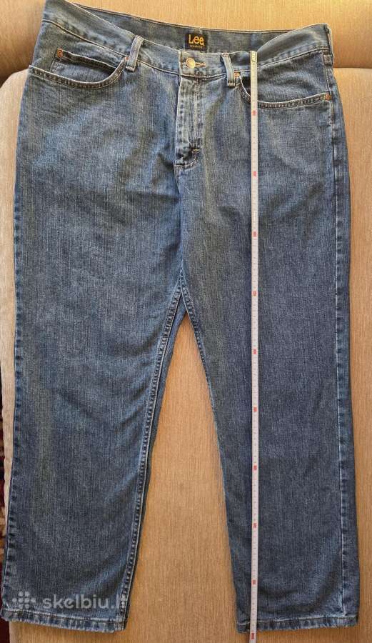 Džinsai Lee (JAV), W36 x L29. Originalas. - nuotraukos Nr. 4