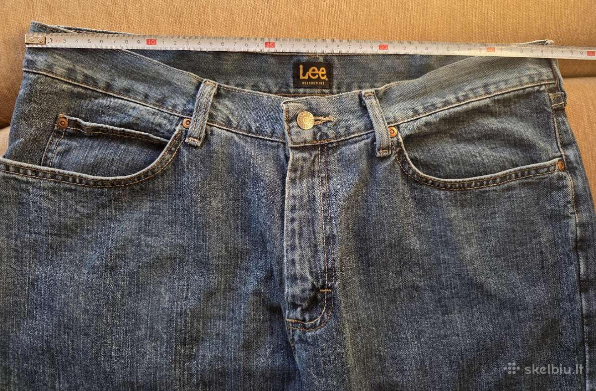 Džinsai Lee (JAV), W36 x L29. Originalas. - nuotraukos Nr. 5