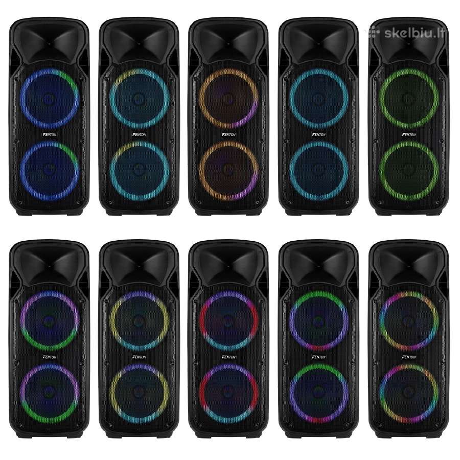 Fenton Ft212led Mk2 1400w nešiojama kolonėlė su dv - nuotraukos Nr. 6