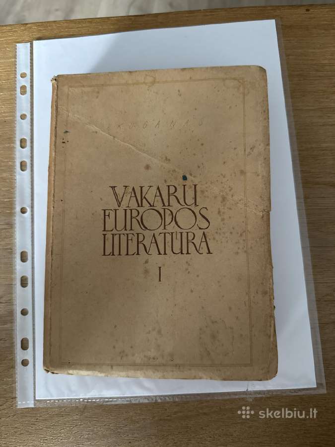 Vakarų Europos Literatūra I tomas 1947 m.