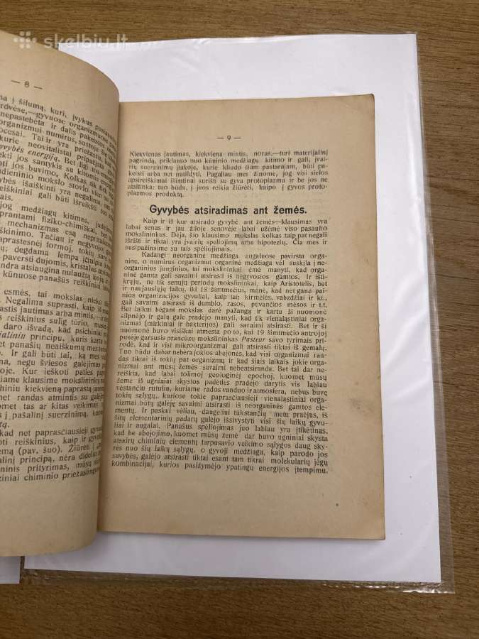 Biologijos vadovėlis,1924 m - nuotraukos Nr. 4