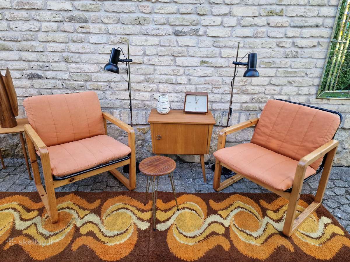 Vintažiniai mid century Bauhaus st. foteliai - nuotraukos Nr. 12
