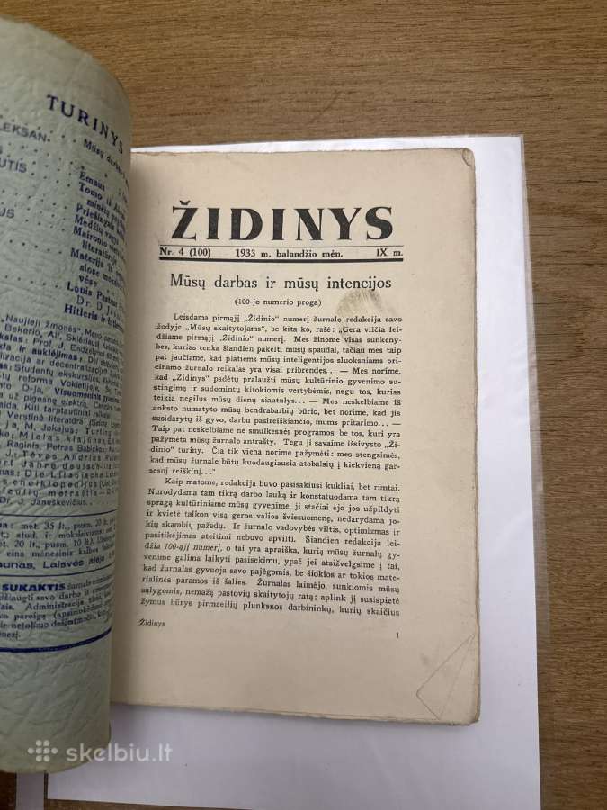 Židinys 1933m. Balandžio mėn. Nr 4. - nuotraukos Nr. 2