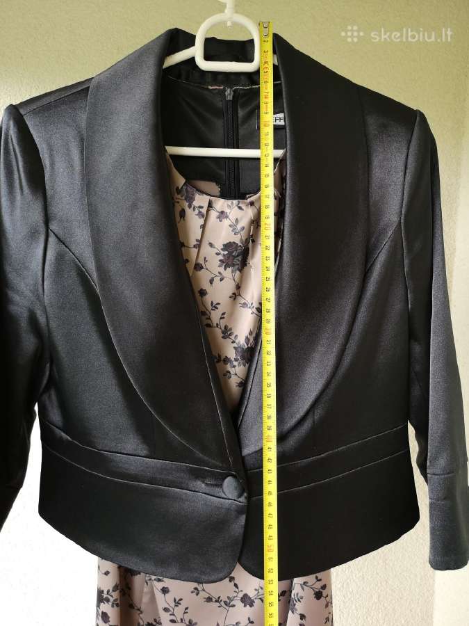 Atlasinė suknelė ir atlasinis bolero švarkas - nuotraukos Nr. 11