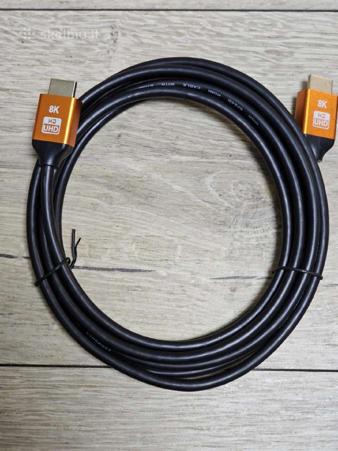 Aukštos kokybės Hdmi 2.1 laidai 4k 120hz 3m – nauj - nuotraukos Nr. 6