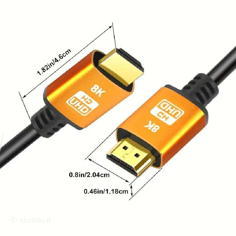 Aukštos kokybės Hdmi 2.1 laidai 4k 120hz 3m – nauj - nuotraukos Nr. 8