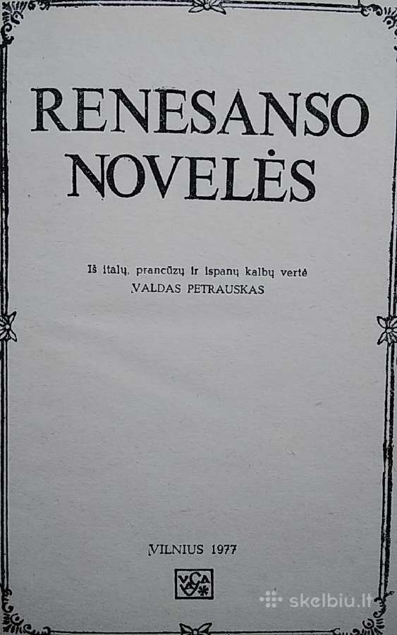 Renesanso novelės - nuotraukos Nr. 2