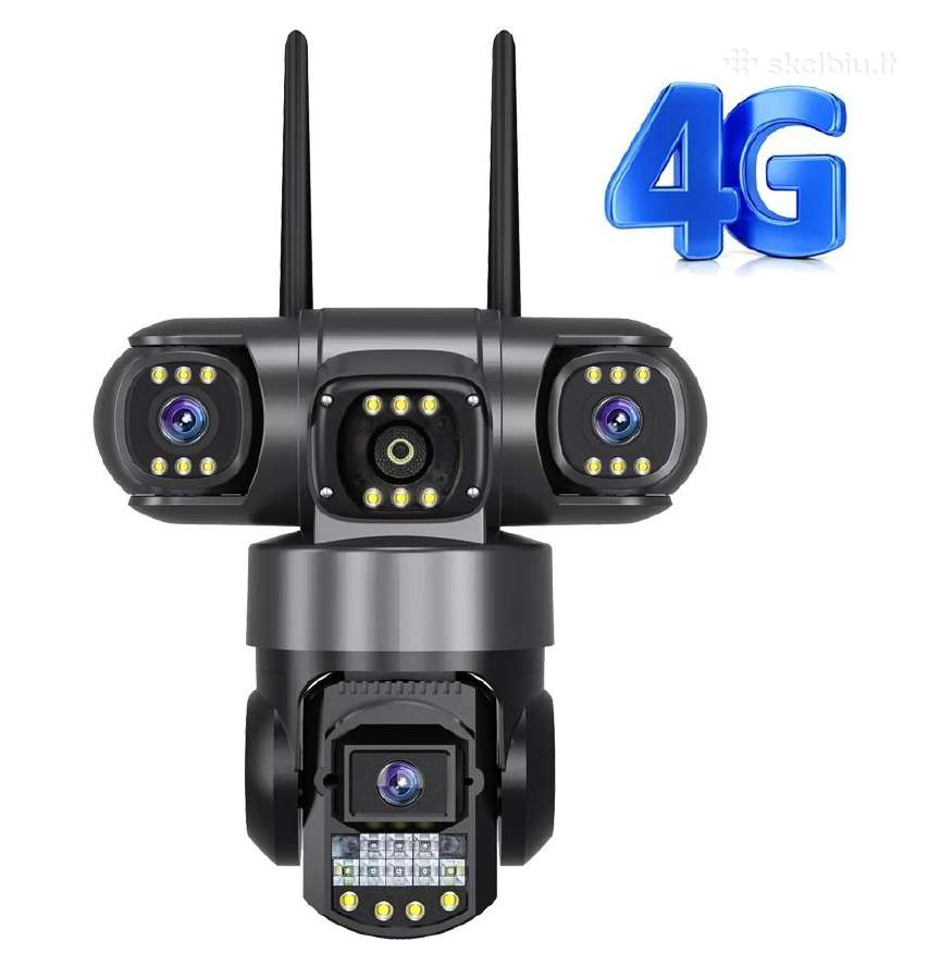 Kupolinė 4G lauko vaizdo kamera 3objektyvai - nuotraukos Nr. 2
