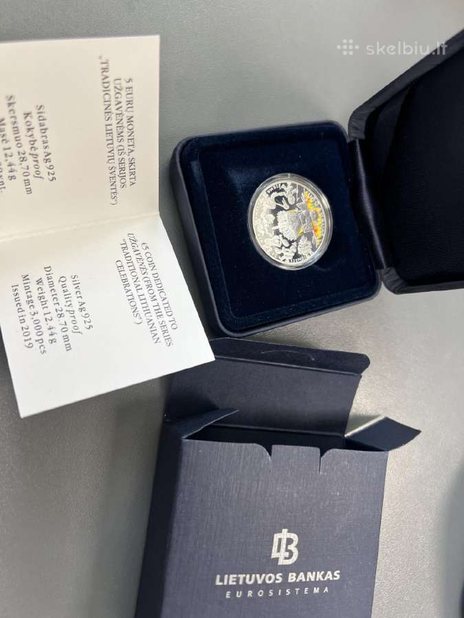 2019m.5 Eur moneta, skirta Užgavėnėms