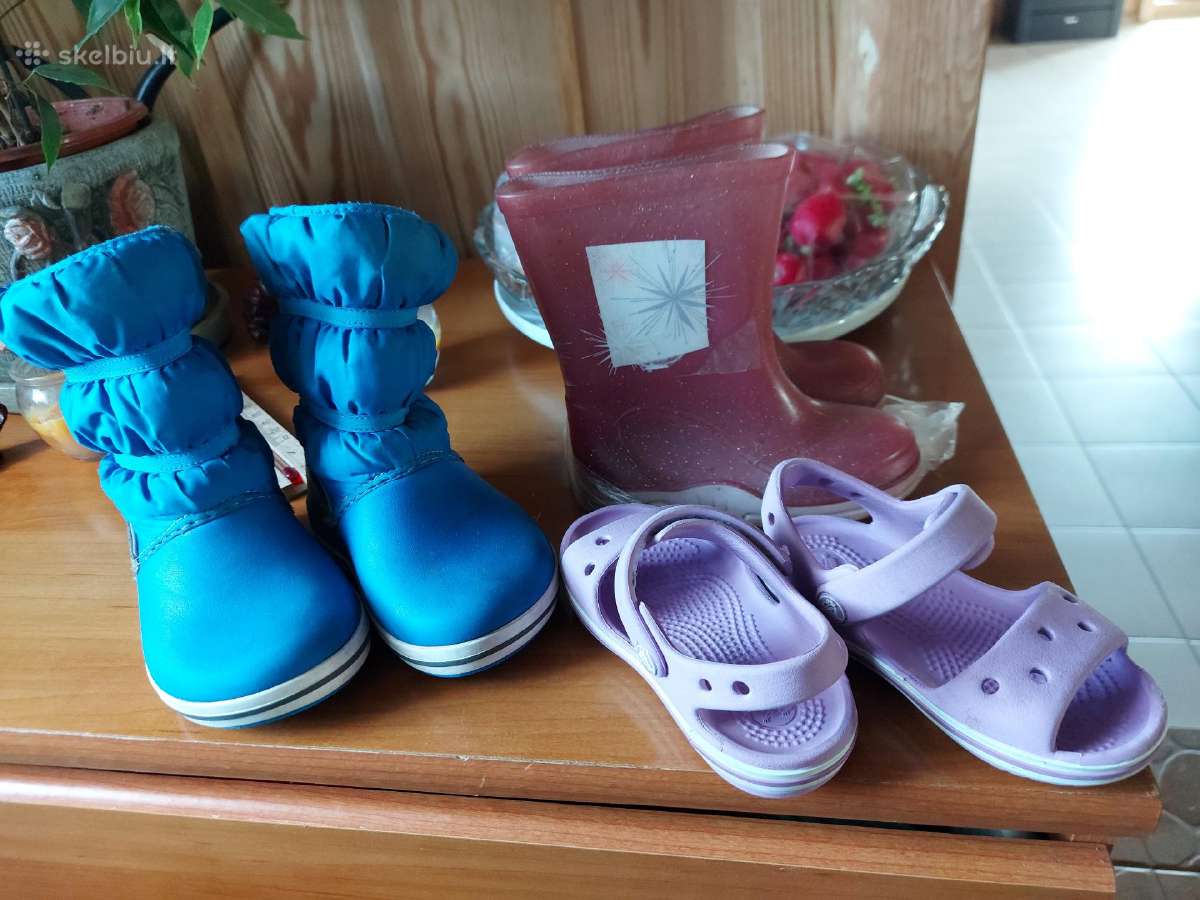 Vaikiški ,crocs "žieminukai ir basutės+guminukai d