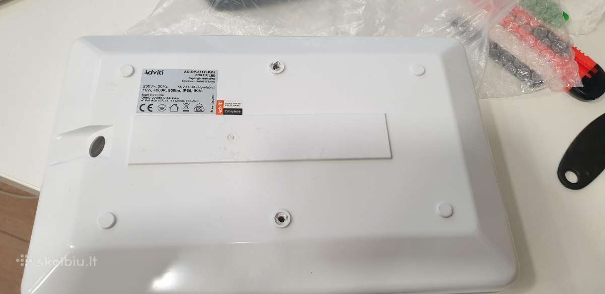 Lauko sienos šviestuvas 12w 4000k 950lm Ip65 Ik10 - nuotraukos Nr. 2