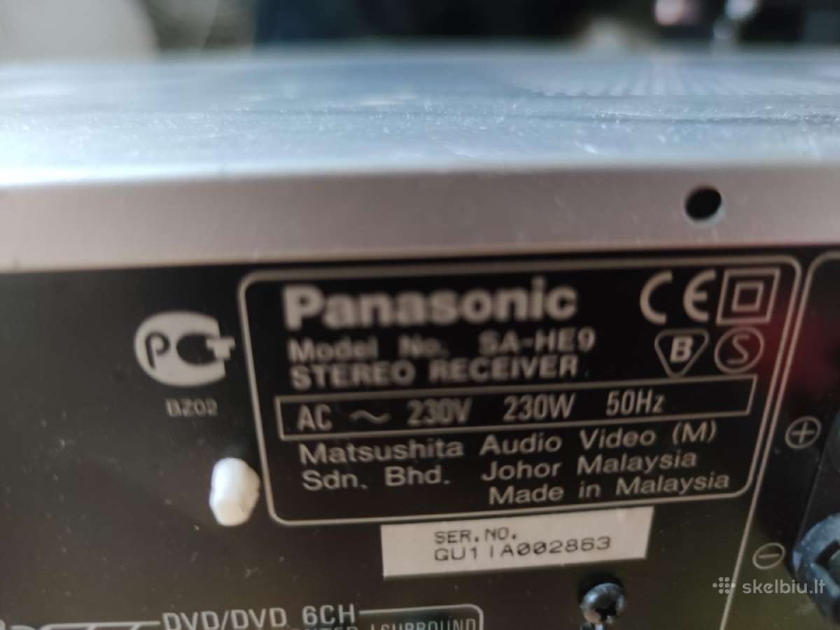 Parduodu Technics Sa-he9 - nuotraukos Nr. 4