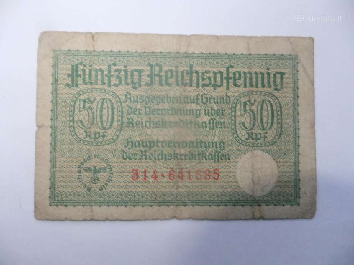 Vokietija-reichsmarkes 1939-1945m. - nuotraukos Nr. 9