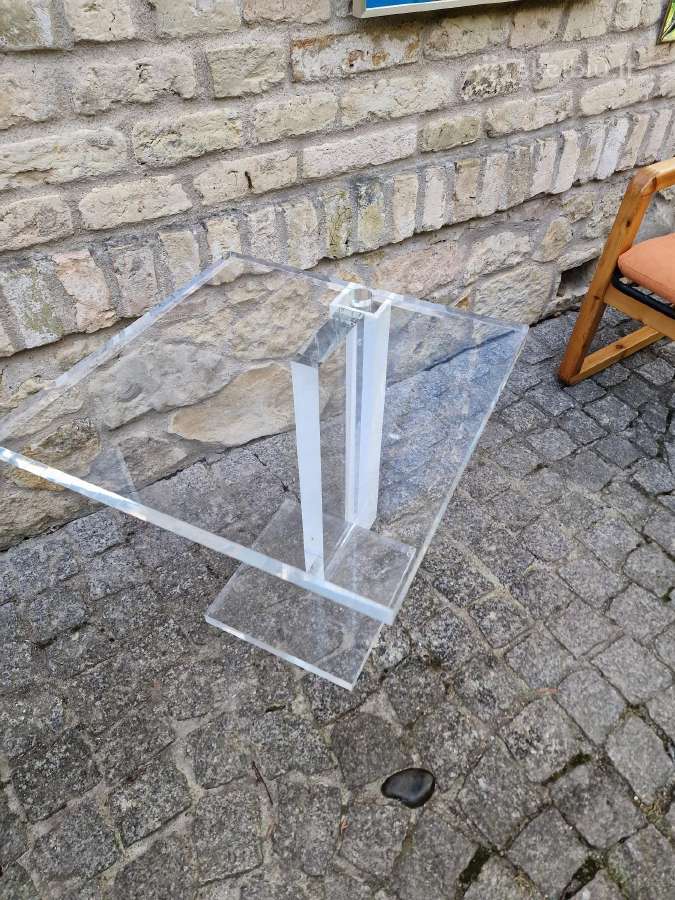Vintažinis mid century poliakrilo audio stovas - nuotraukos Nr. 4