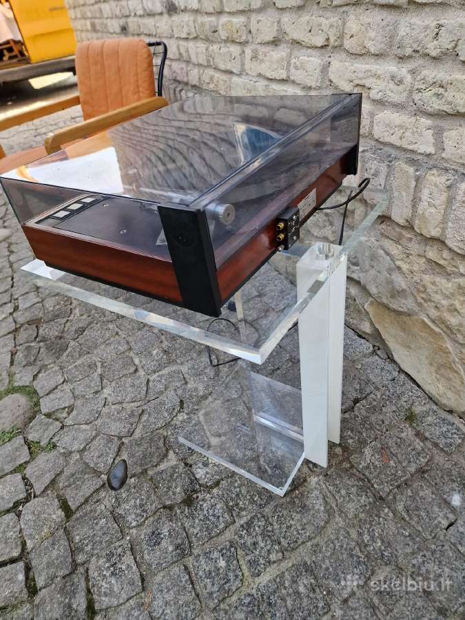 Vintažinis mid century poliakrilo audio stovas - nuotraukos Nr. 17
