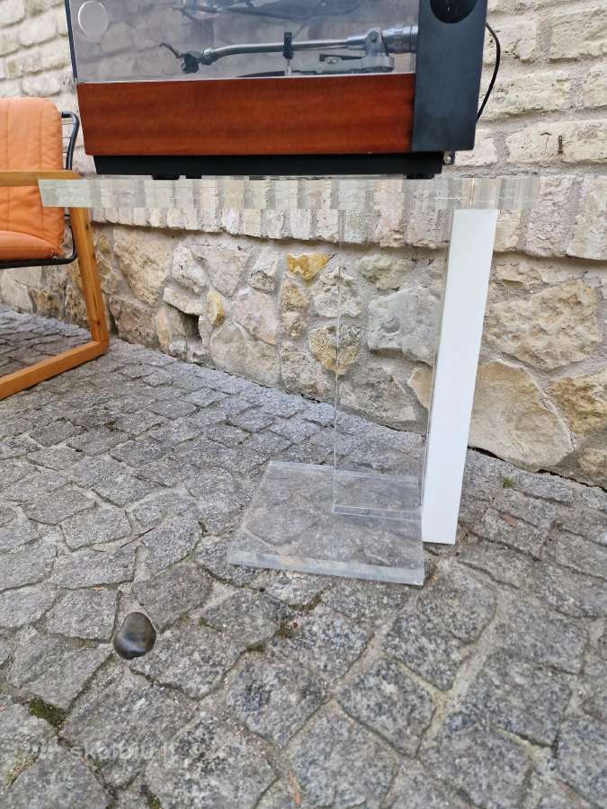 Vintažinis mid century poliakrilo audio stovas - nuotraukos Nr. 20