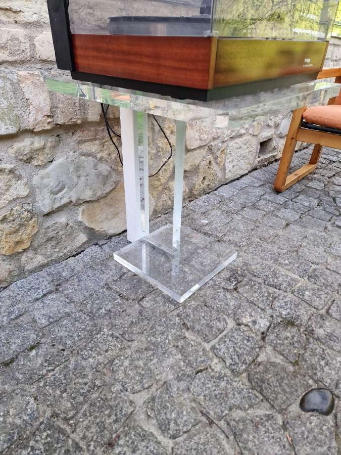 Vintažinis mid century poliakrilo audio stovas - nuotraukos Nr. 24