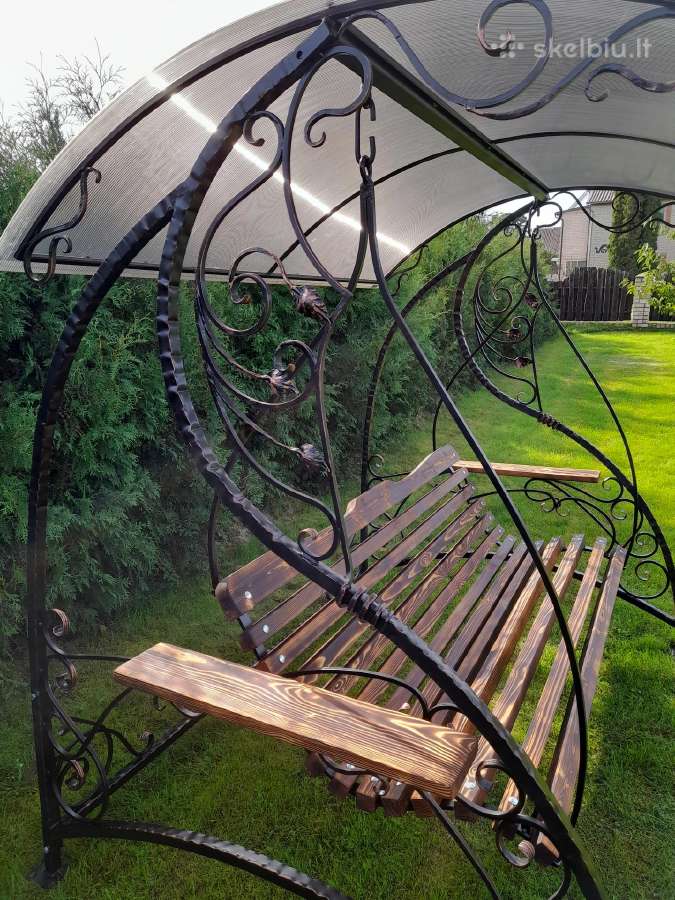 Kalvio darbo metalinės lauko supynės - nuotraukos Nr. 14