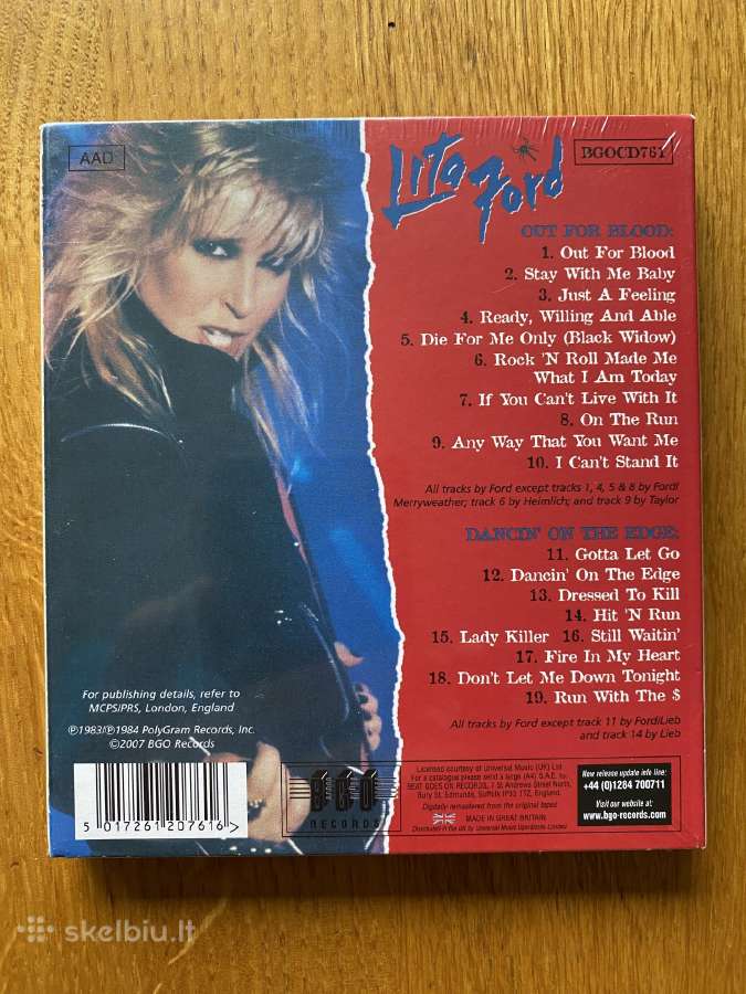 Lita Ford – Out For Blood / Dancin'on The Edge - nuotraukos Nr. 2