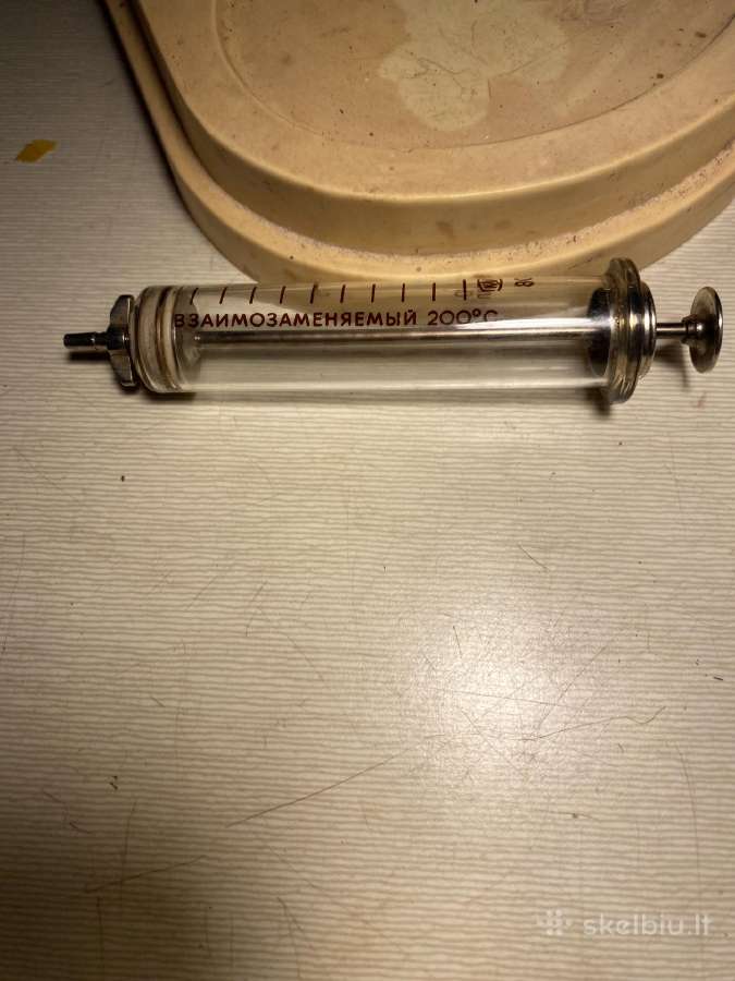 Parduodamas tarybiniu laiku medicininis švirkštas - nuotraukos Nr. 3