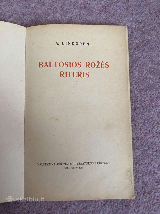 Parduodama knyga Baltosios rozes riteris - nuotraukos Nr. 2