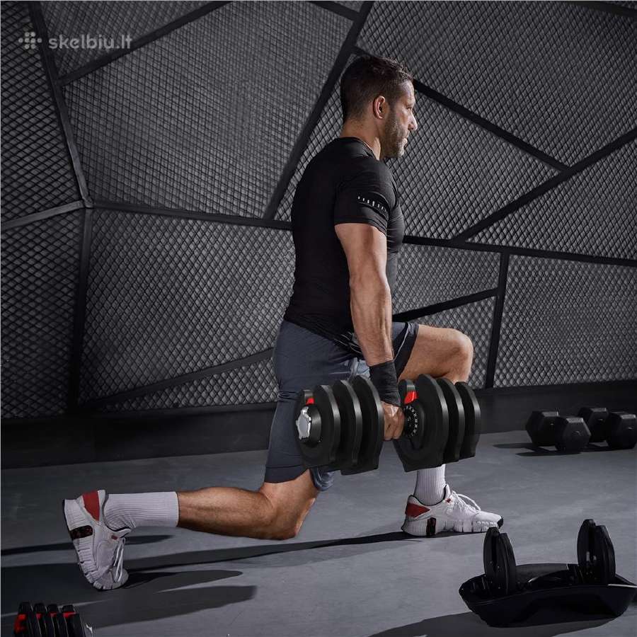 Reguliuojamas hantelis svarmuo nuo 2 kg iki 40 kg - nuotraukos Nr. 12