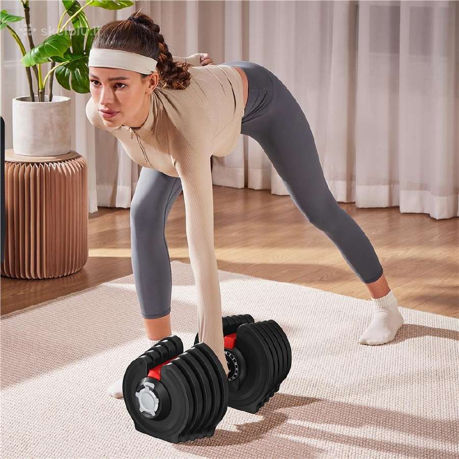 Reguliuojamas hantelis svarmuo nuo 2 kg iki 40 kg - nuotraukos Nr. 13