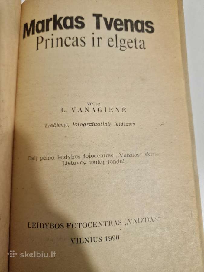 Marko Tveno knyga Princas ir elgeta - nuotraukos Nr. 2