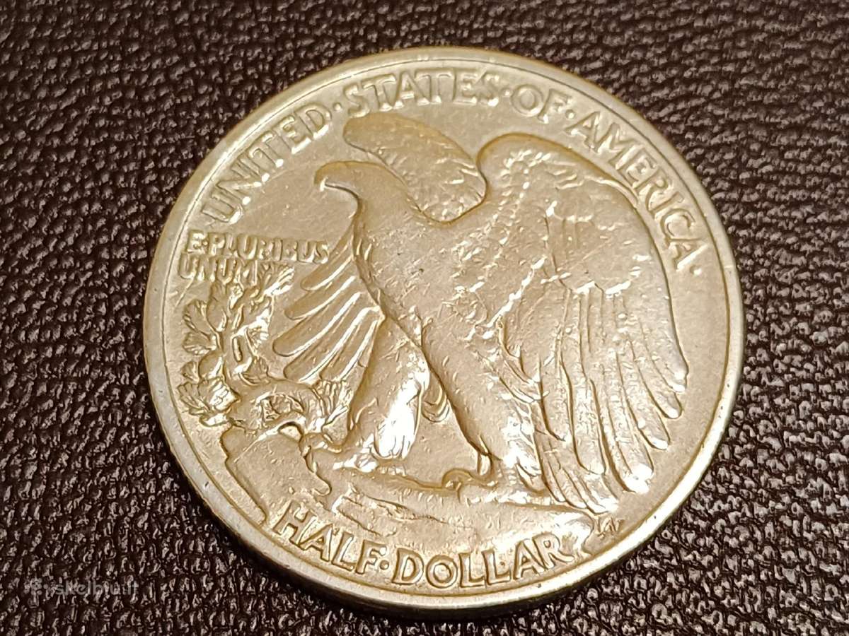 (618) Puse dolerio 1945m. JAV 12,5G sidabras 900