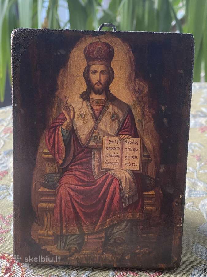 Vintažinė Kristaus Visavaldžiu ikona