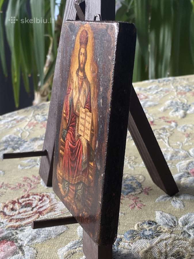 Vintažinė Kristaus Visavaldžiu ikona - nuotraukos Nr. 5