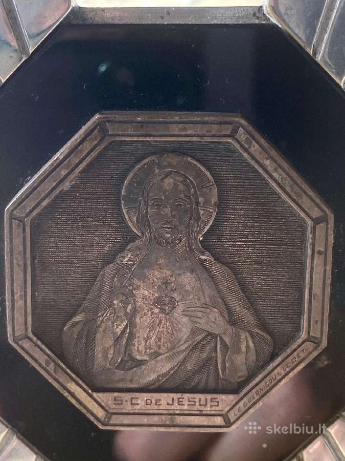 Sena bronzinė Kristaus Pantokratoriaus ikona - nuotraukos Nr. 3