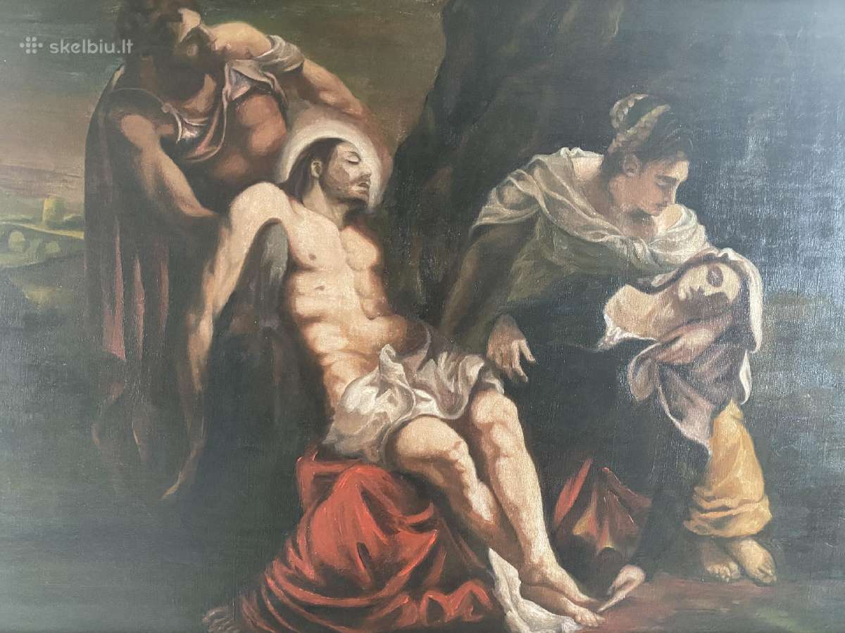 Didžiulis paveikslas Jėzaus nuėmimas nuo kryžiaus - nuotraukos Nr. 2