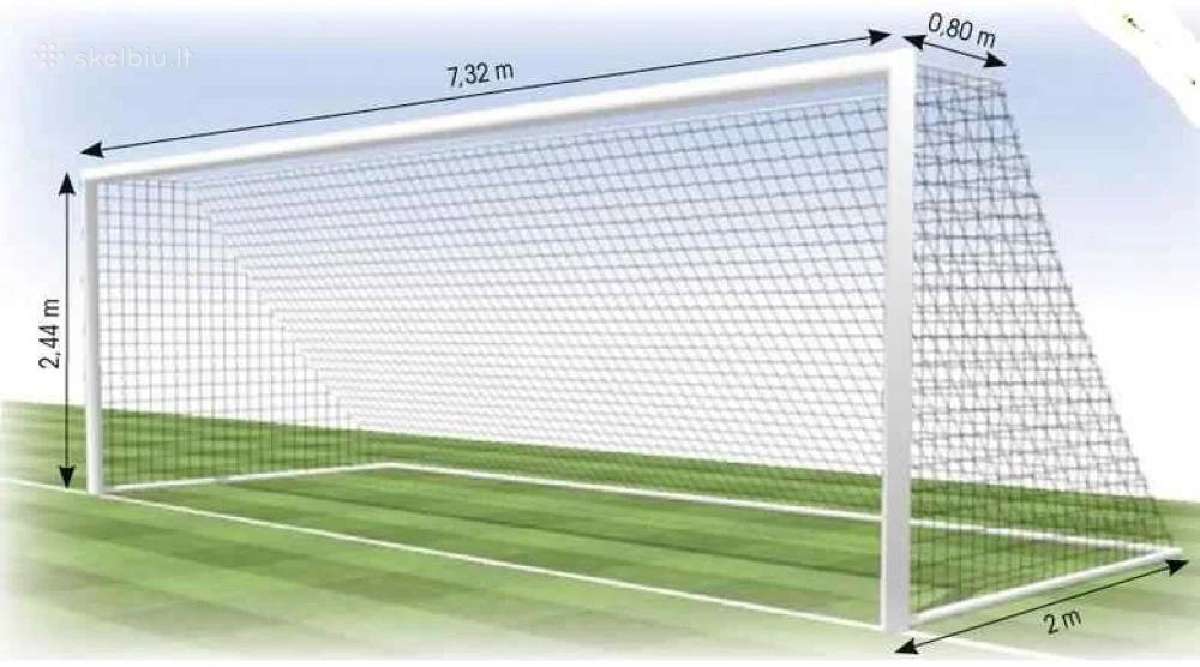 Standartinis futbolo vartų tinklas 750 x 250 cm