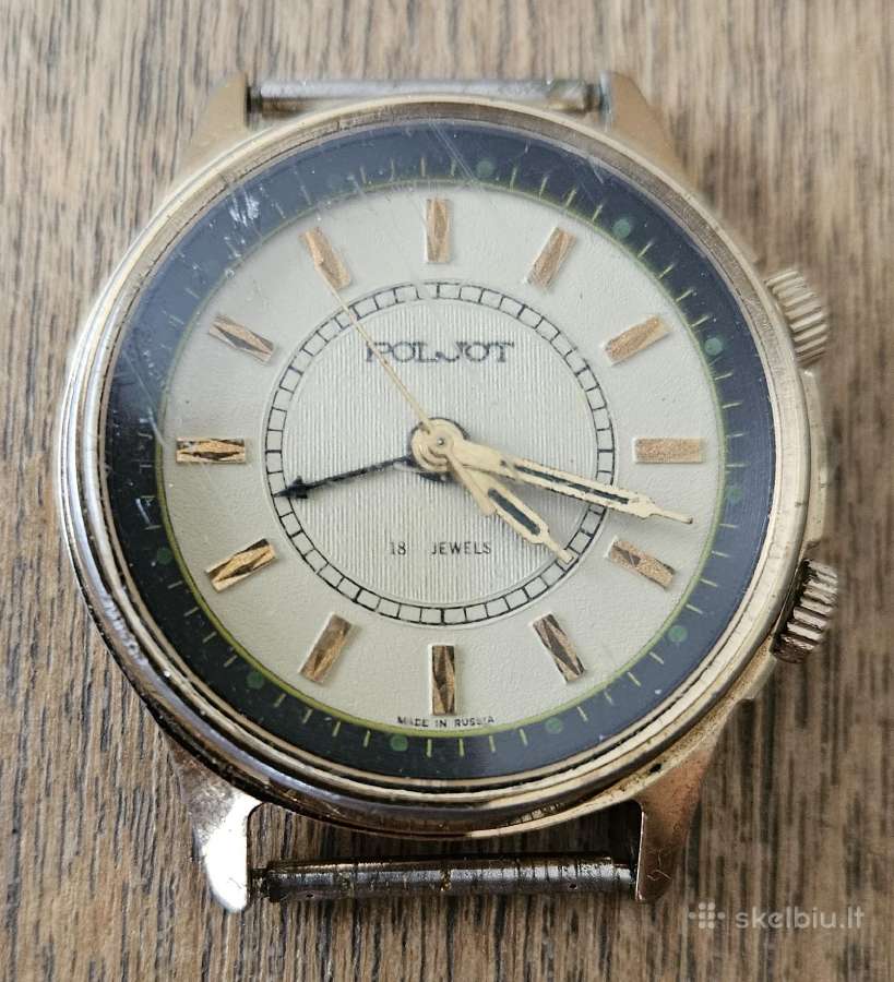 Laikrodis mechaninis vintažinis Poljot 18 Jewels