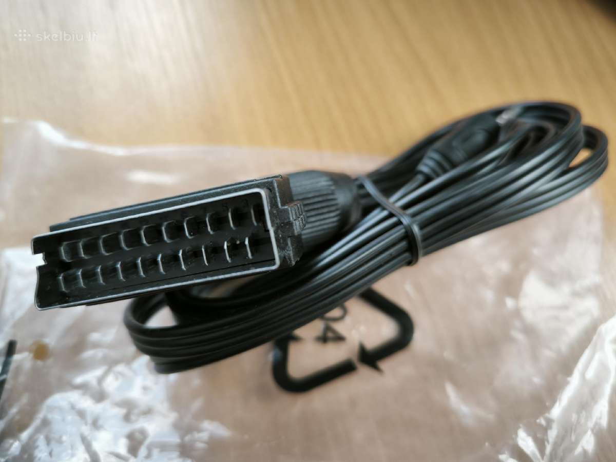 Laidai Scart - 3.5mm kištukas 4pin nauji - nuotraukos Nr. 2