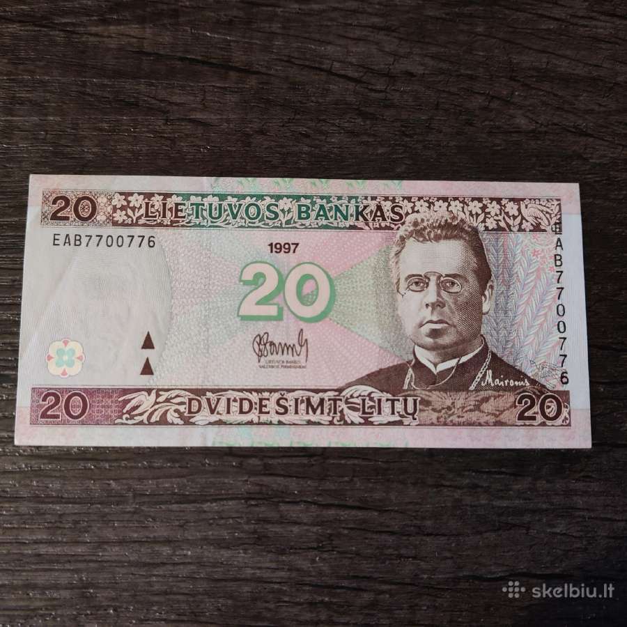 20 litu 1997 - Lietuva - aunc