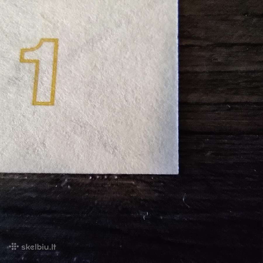 1 talonas 1991 be užrašo - Unc - žemas numeris - nuotraukos Nr. 5
