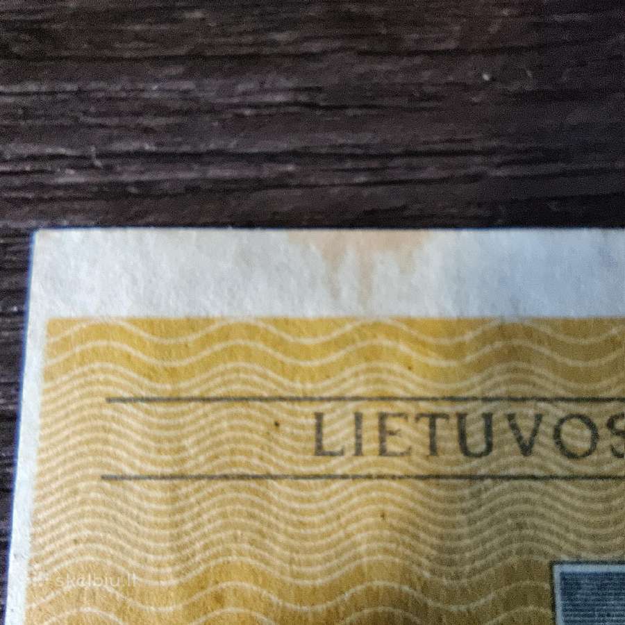 0.5 talono 1991 - Valstybinis + klaida serijos Vf - nuotraukos Nr. 9