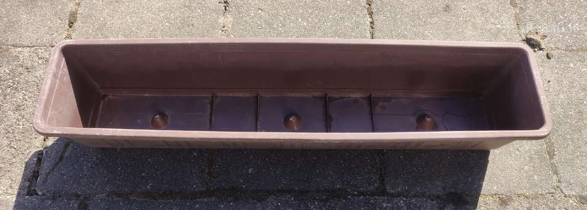 Plastikinis gėlių lovelis / vazonas.ilgis 78cm - nuotraukos Nr. 3