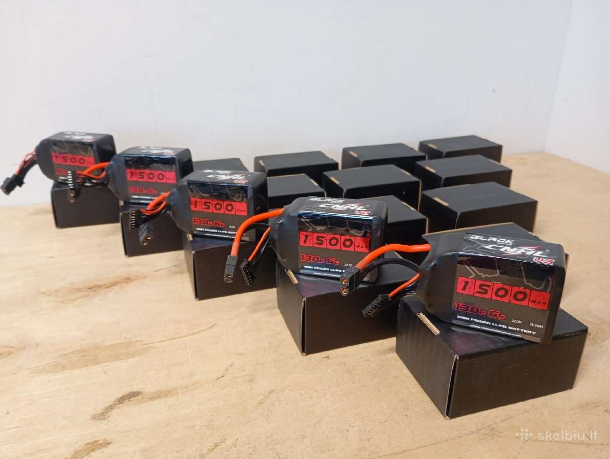 Naujos Cnhl Black Series V2 6s 1500mah 130c lipo