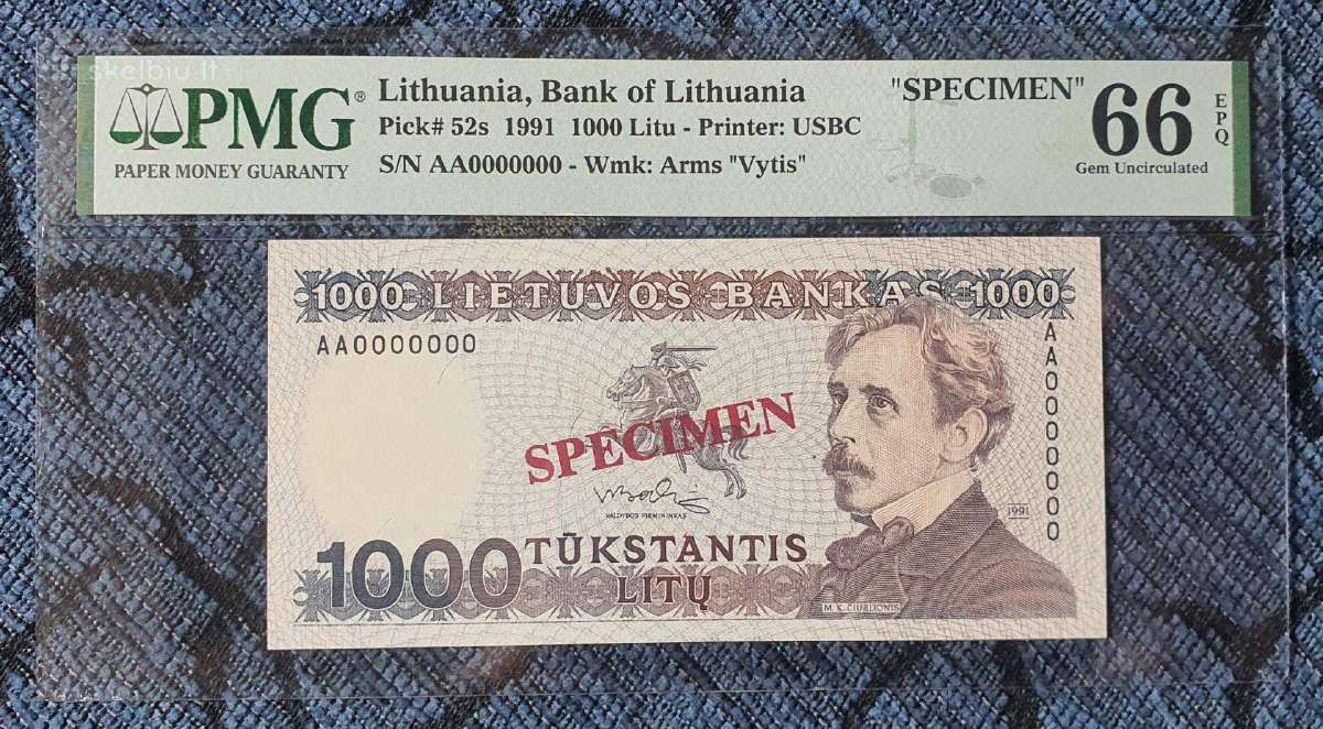 1000 Litu Specimen 1991