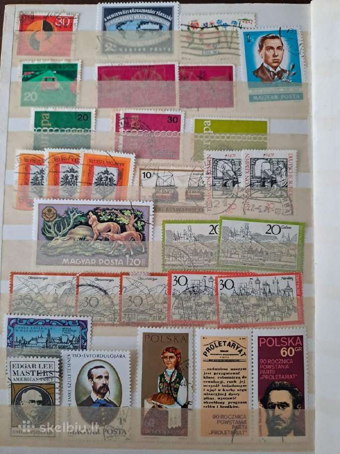 Albumai su pašto ženklaiskaina -12eur.