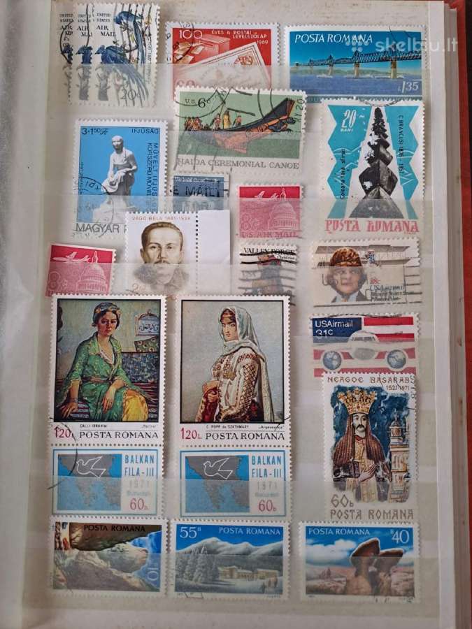 Albumai su pašto ženklaiskaina 12eur. - nuotraukos Nr. 4