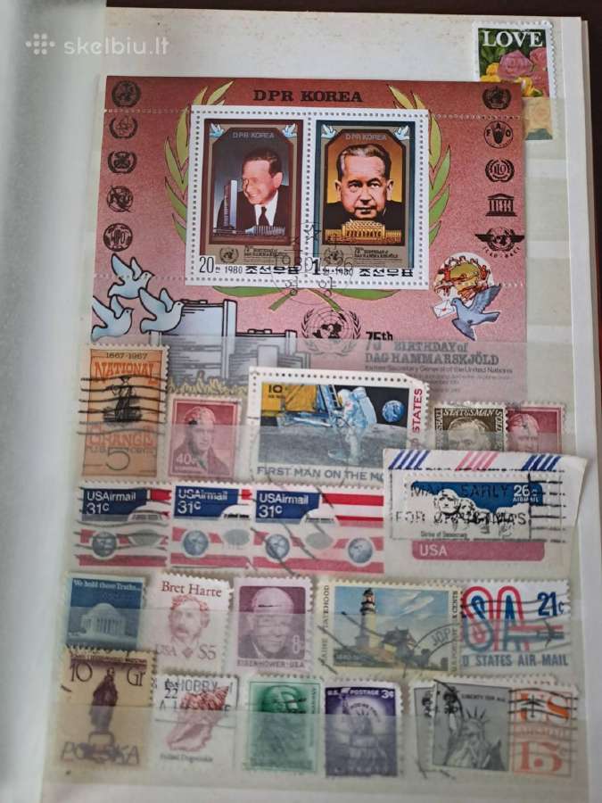Albumai su pašto ženklaiskaina 12eur. - nuotraukos Nr. 8