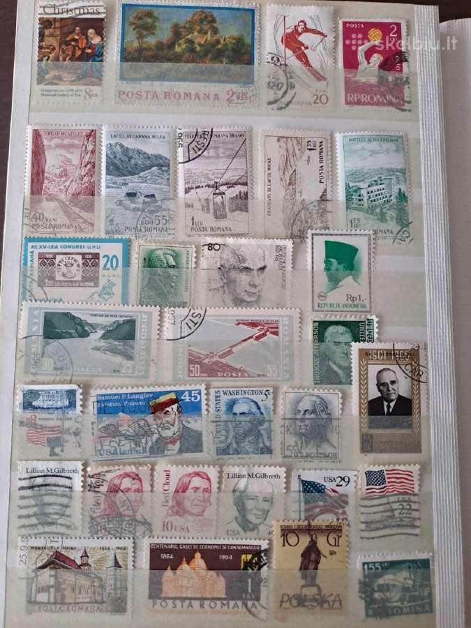 Albumai su pašto ženklaiskaina 12eur. - nuotraukos Nr. 9